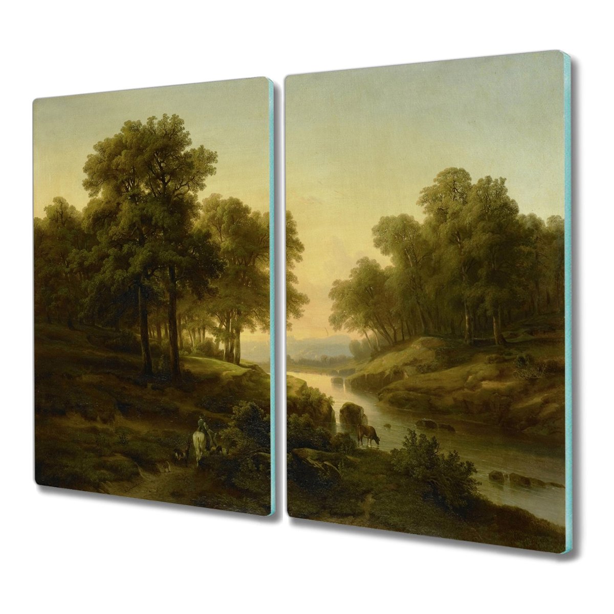 Deska ze szkła 2x30x52 Księżyc drzewa natura rzeka, Coloray