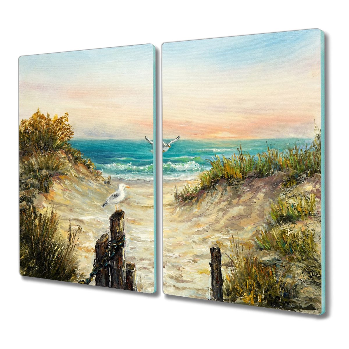 Deska szkło 2x30x52 Kwiaty rośliny maki do kuchni, Coloray