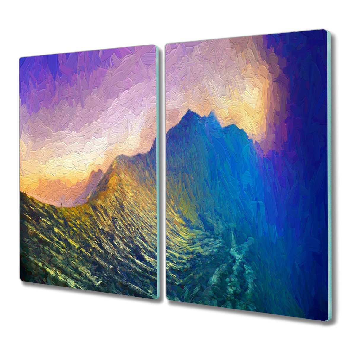 Deska ze szkła 2x30x52 Statek niebo noc nowoczesna, Coloray