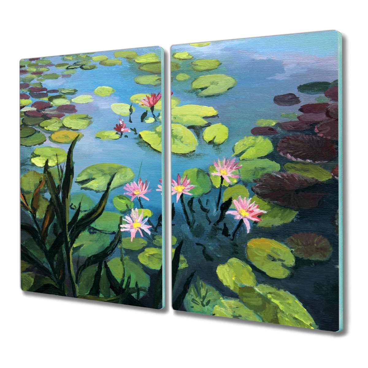 Deska 2x30x52 Kwiaty liście do krojenia na prezent, Coloray