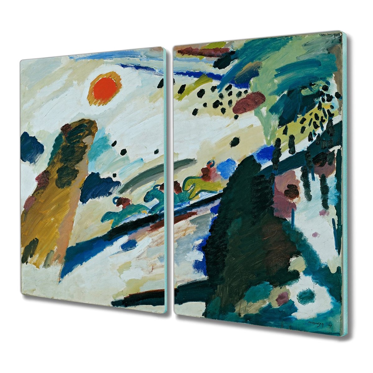 Szklana deska 2x30x52 Zima krajobraz z nadrukiem, Coloray