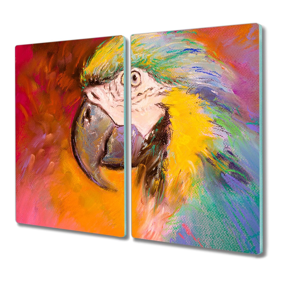 Szklana deska 2x30x52 Zwierzęta ryby do krojenia, Coloray