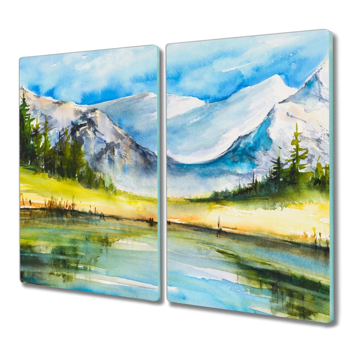 Deska szkło 2x30x52 Drzewa na prezent nowoczesna, Coloray