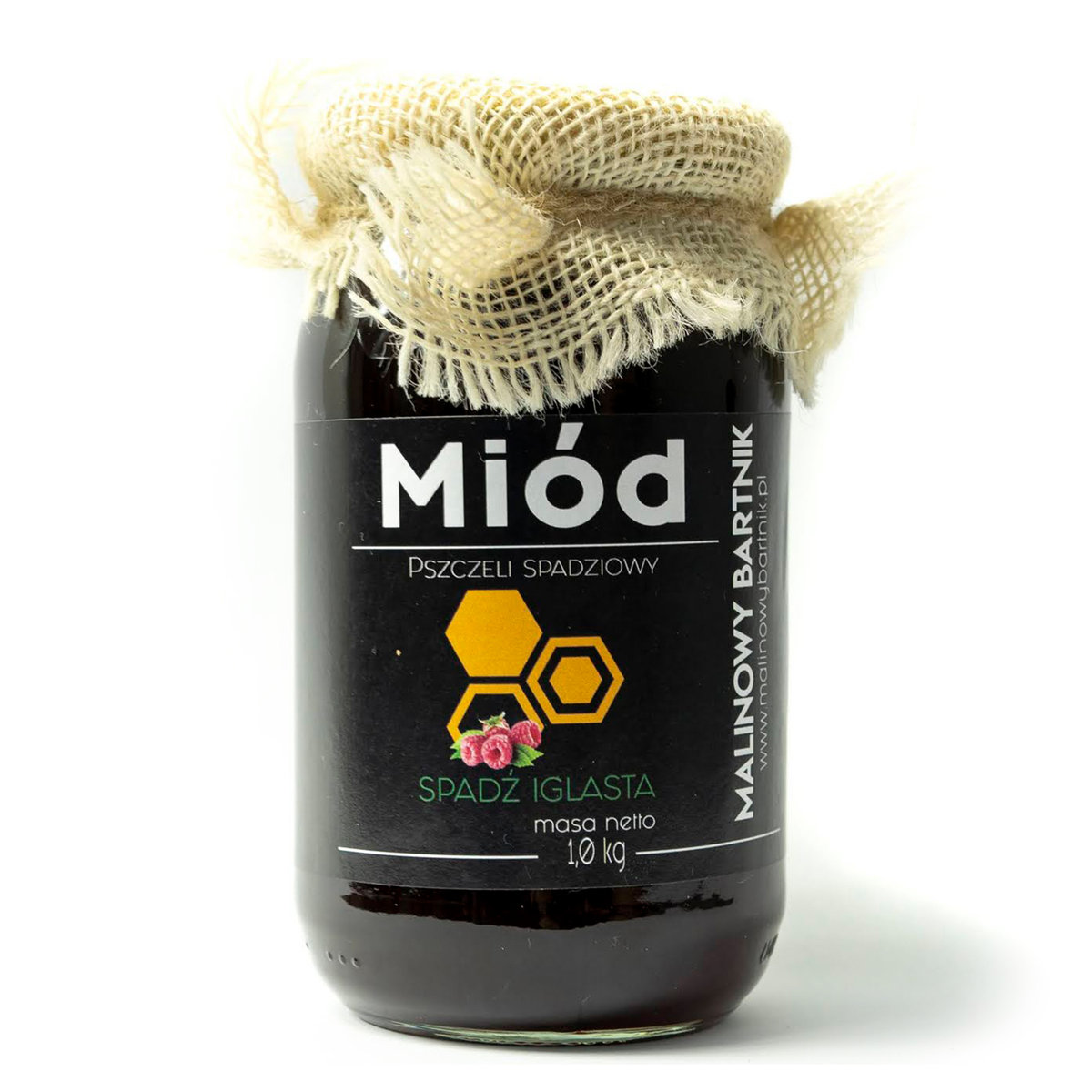 Miód Spadź Iglasta 1Kg Malinowy Bartnik