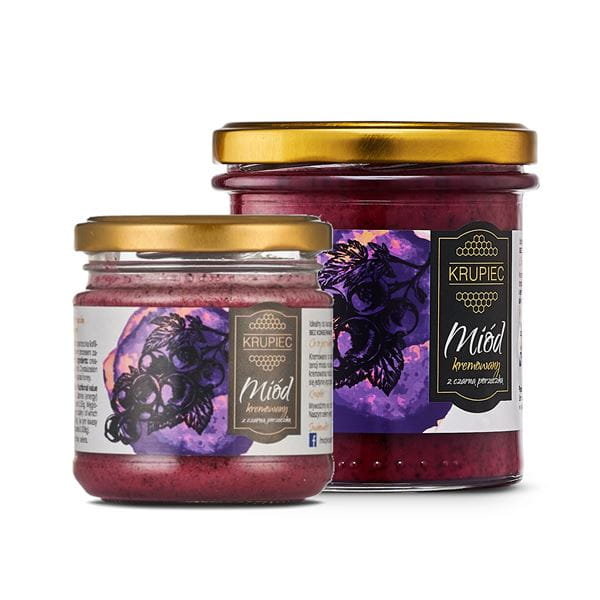 Miód kremowany z czarną porzeczką