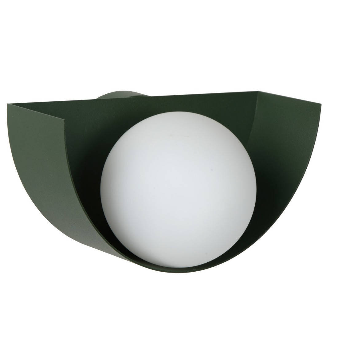 Lucide Kinkiet LAMPA ścienna BENNI 45201/01/33 szklana OPRAWA kula ball zielona biała 45201/01/33