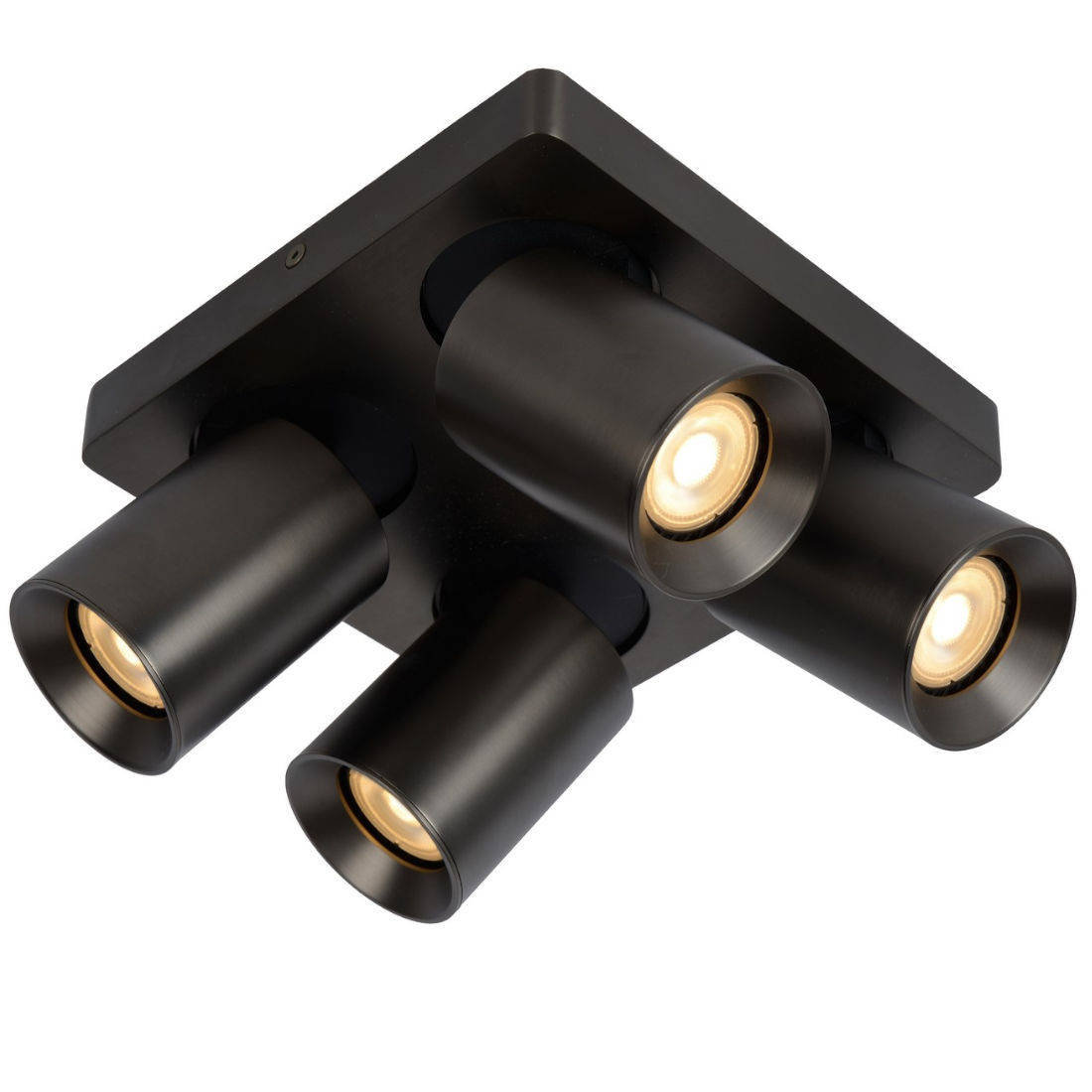 Lucide Downlight LAMPA sufitowa NIGEL 09929/20/16 metalowa OPRAWA regulowane reflektorki czarne 09929/20/16