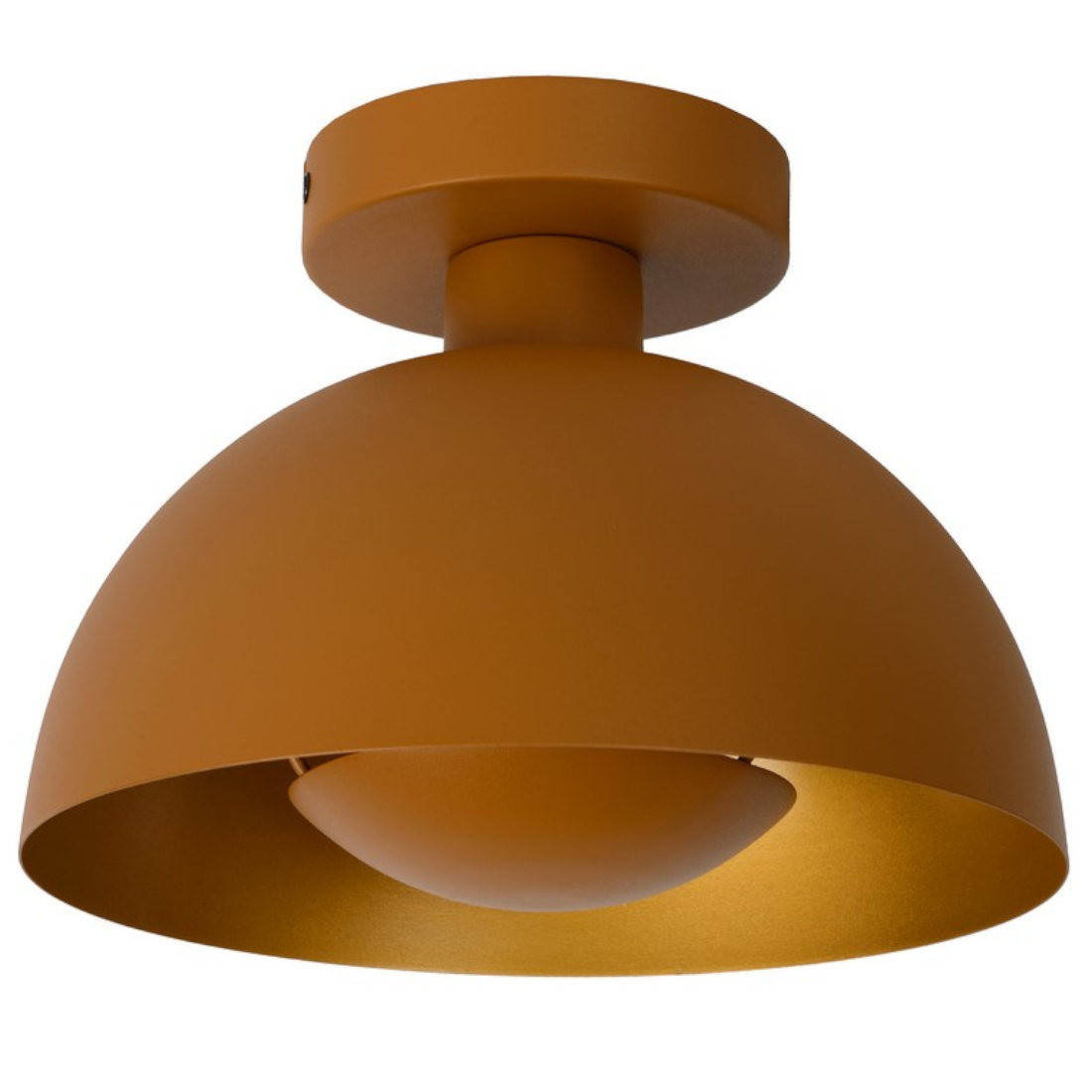 Lucide LAMPA sufitowa SIEMON 45196/01/44 metalowa OPRAWA kopuła hygge żółta