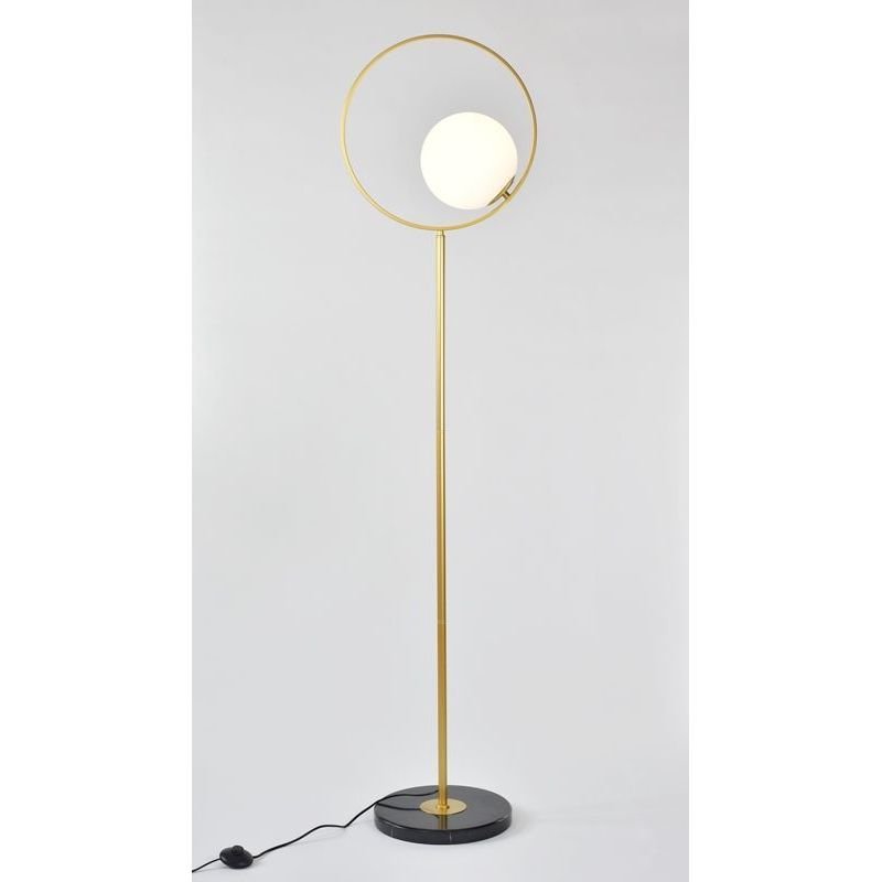 mcodo MCODO ::  Nowoczesna, a zarazem klasyczna lampa podłogowa z marmurową podstawą z nowej kolekcji lamp Bella F83022gold