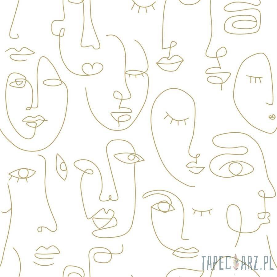 Esta Home Tapeta na flizelinie nowoczesna motyw twarzy