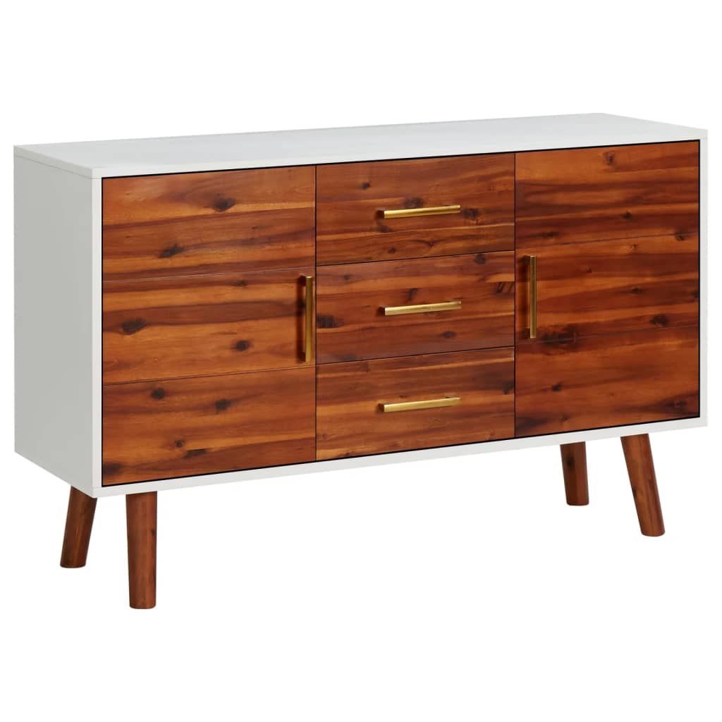 shumee Komoda 110 x 35 x 70 cm lite drewno akacjowe i MDF