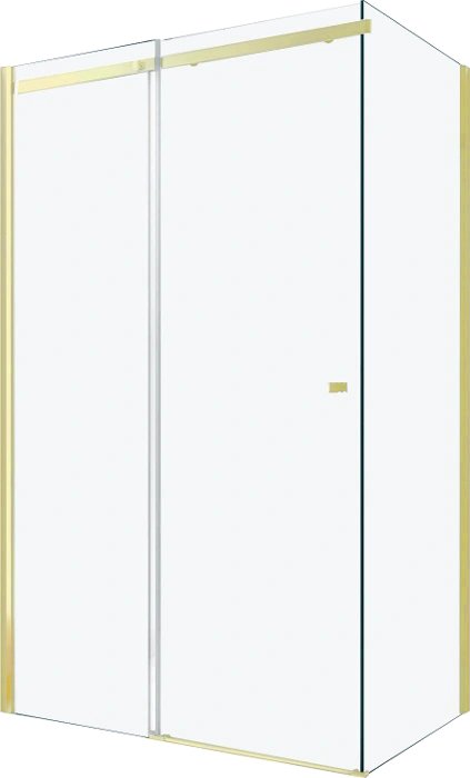 Mexen Omega kabina prysznicowa rozsuwana 110x80 cm, transparent, złoty - 825-110-080-50-00