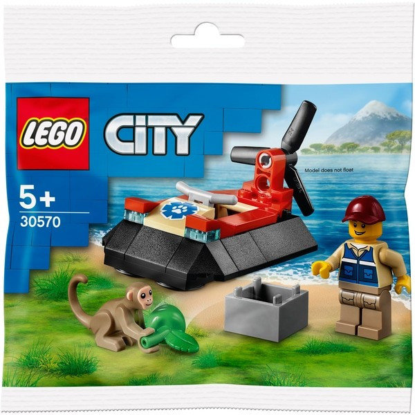 LEGO Klocki City Poduszkowiec ratowników dzikich zwierząt 30570