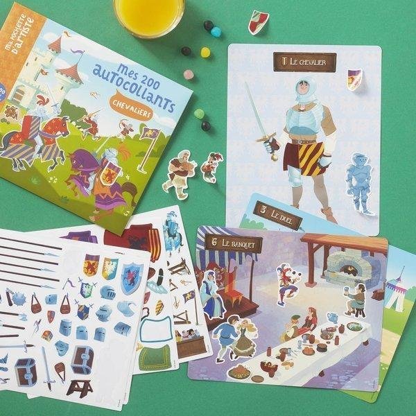 AUZOU Auzou - Auzou Zestaw Naklejek z Planszami Rycerze 76879