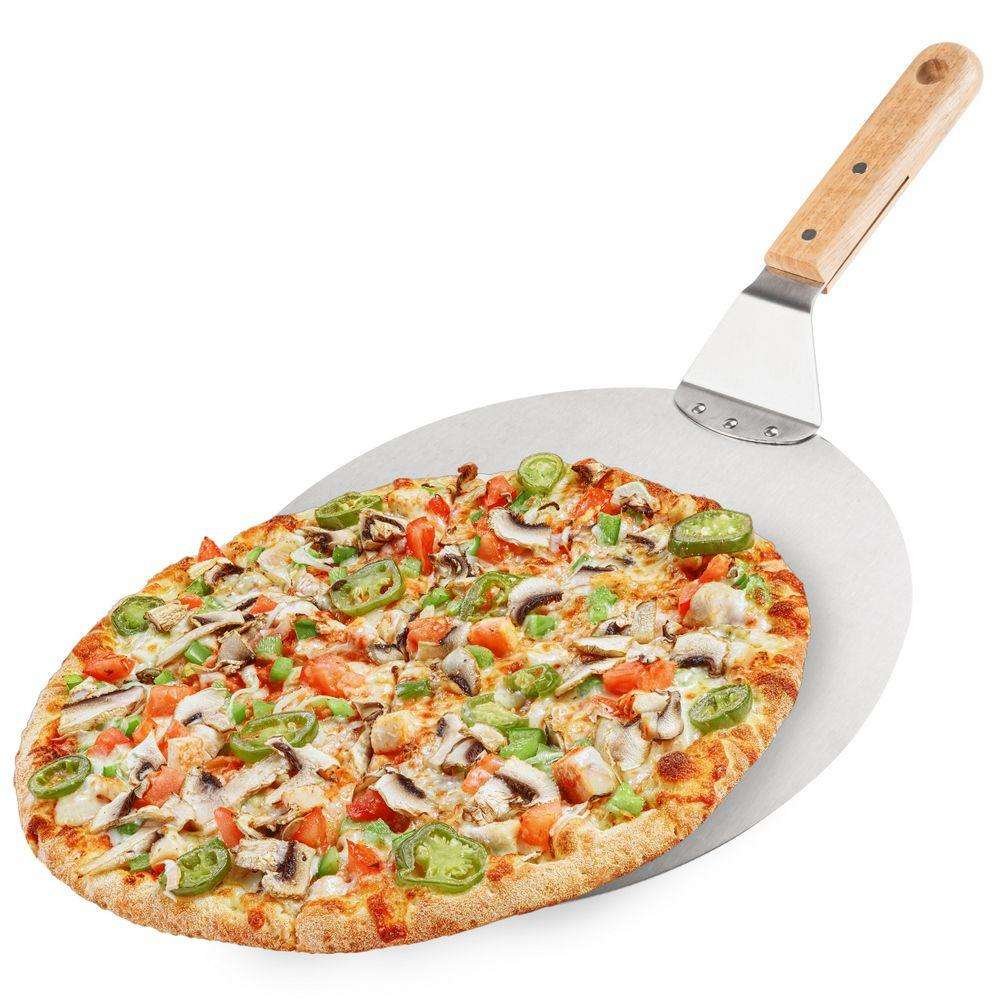 Łopata DO PIZZY stalowa z drewnianym uchwytem 30,5 cm