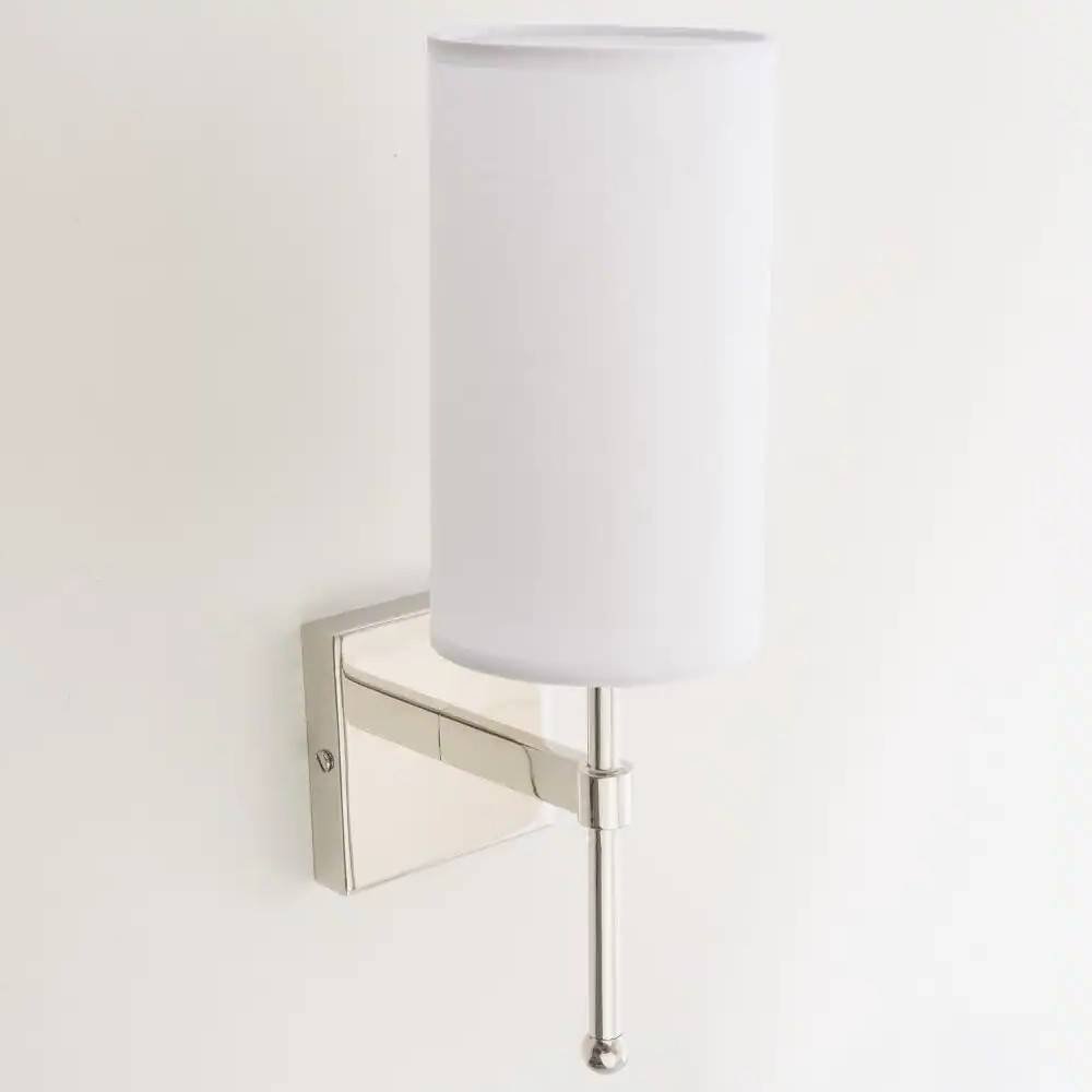EVO Kinkiet LAMPA ścienna EVO W01987WH NI abażurowa OPRAWA tuba biała EVO W01987WH NI