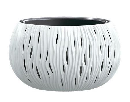 Prosperplast Doniczka z wkładem Sandy Bowl DSK180 biała AP_218532