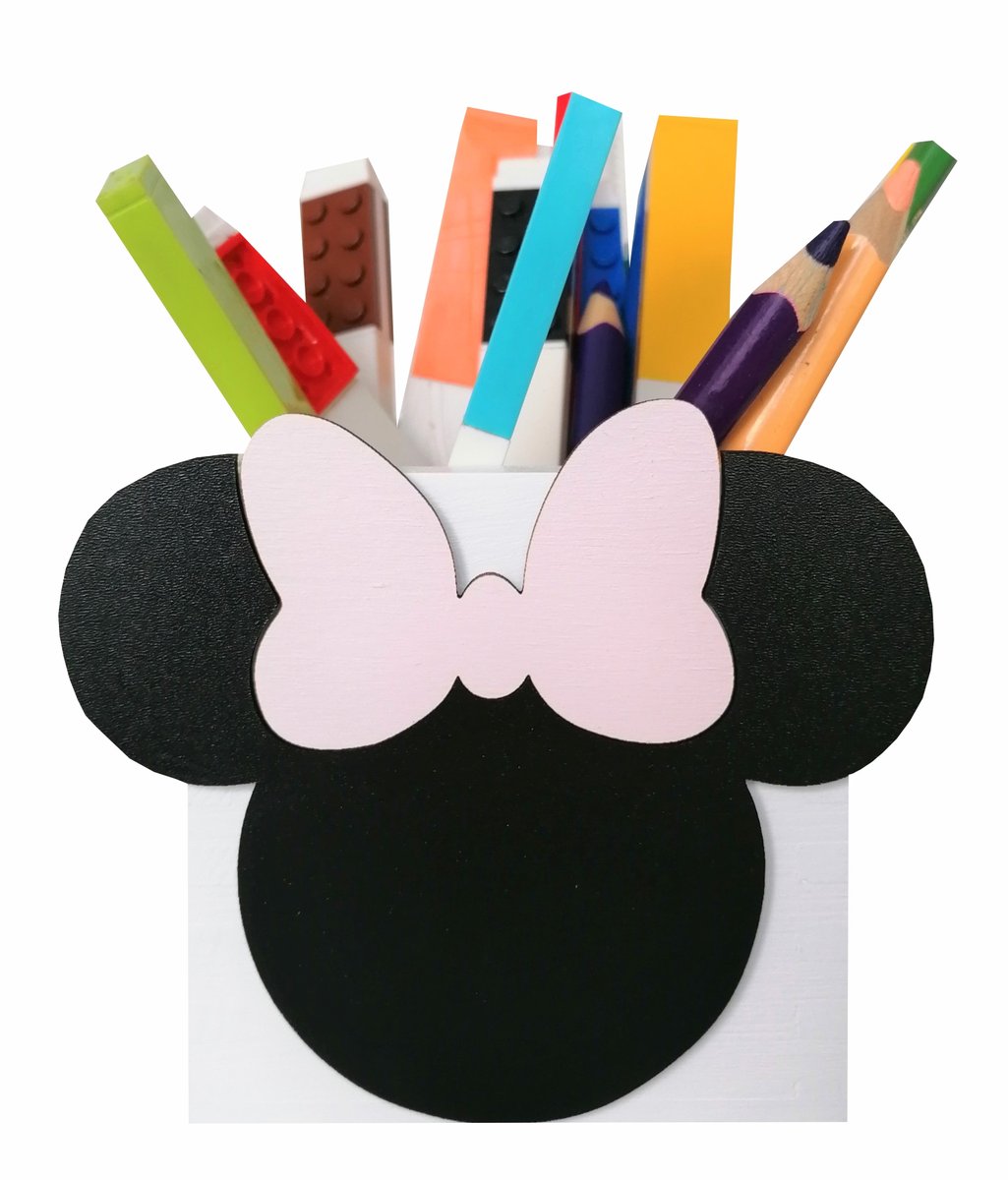 Przybornik na kredki MINNIE biały