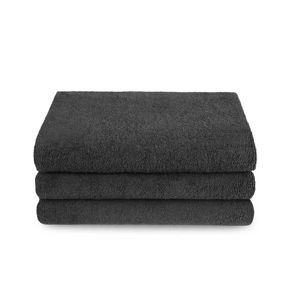 Ręcznik czarny Deluxe Black 100 % bawełna frotte 50x90 cm, 450 gsm