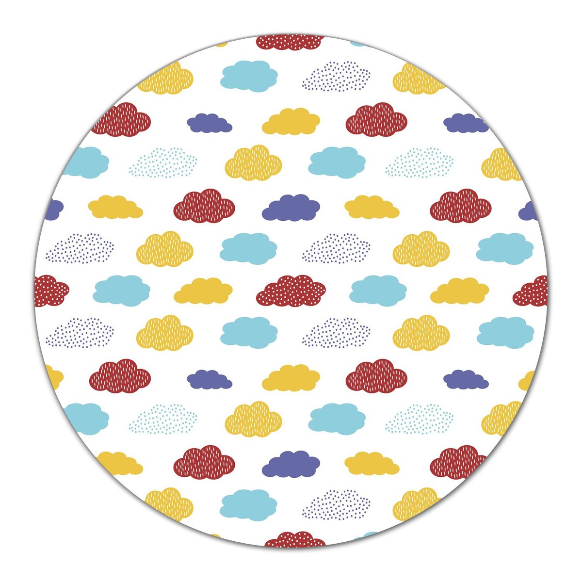 Podstawka ze szkła na pizzę Kolorowe chmury fi40, Coloray
