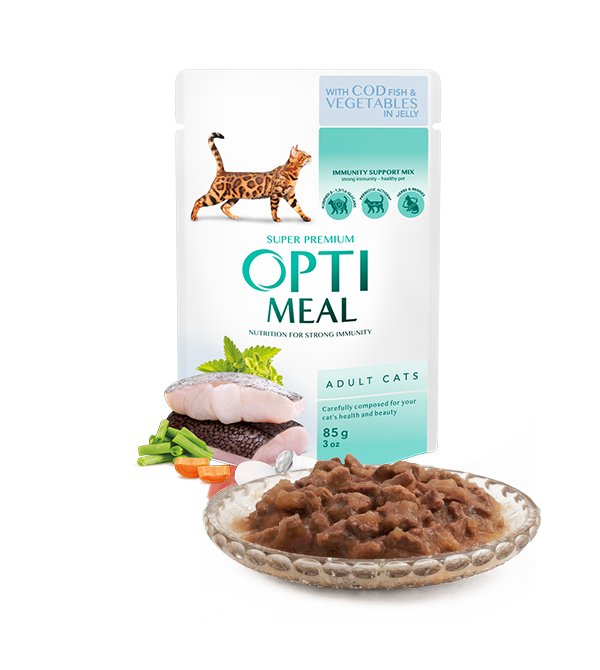 Opti Meal OPTIMEAL DORSZ Z WARZYWAMI W GALARECIE 85G OMCFVIJ85