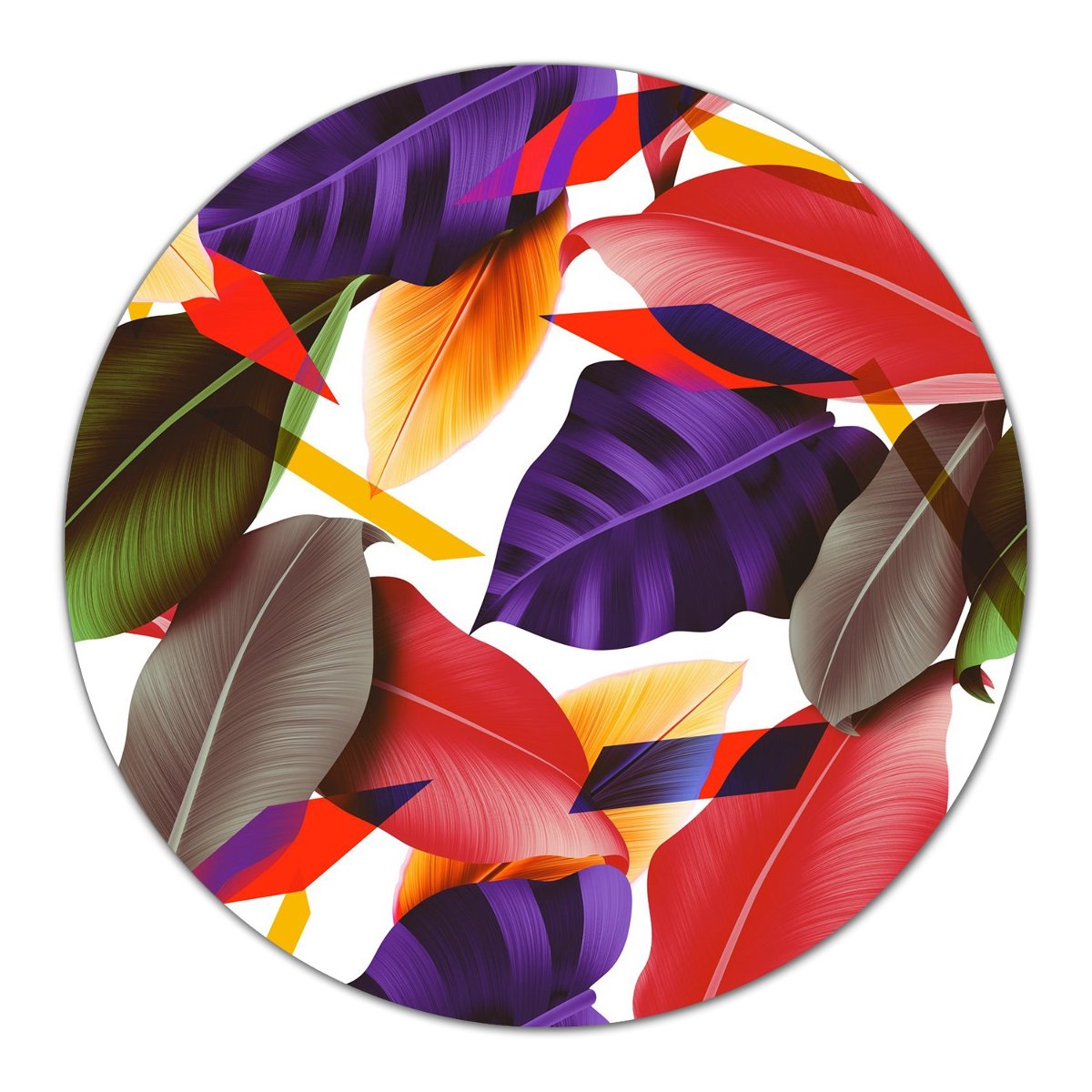 Podkładka ze szkła do kuchni Kolorowe liście fi40, Coloray