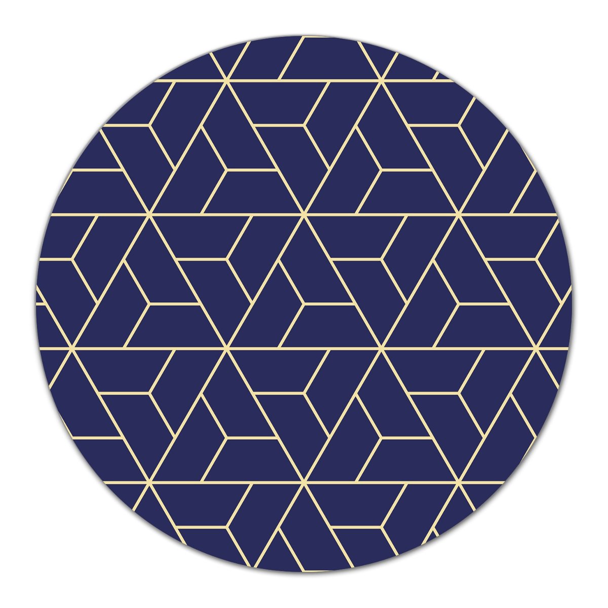 Deska podstawka Granatowy geometryczny wzór fi40, Coloray