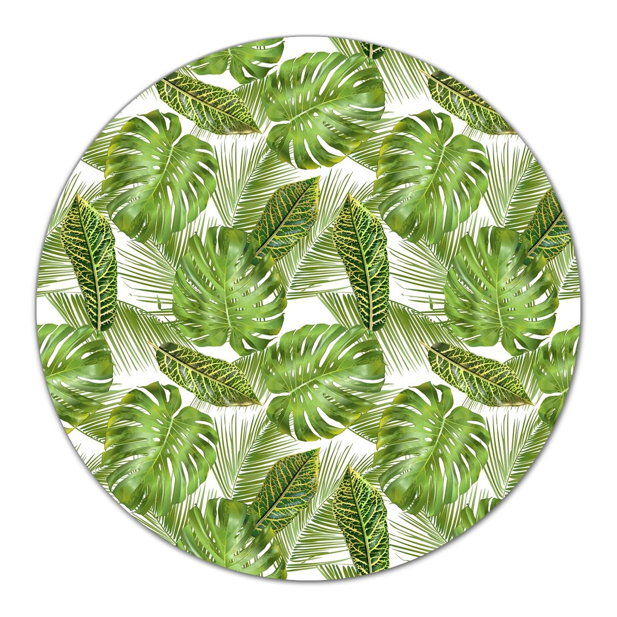 Deska ze szła do krojenia Tropikalne liście fi40, Coloray