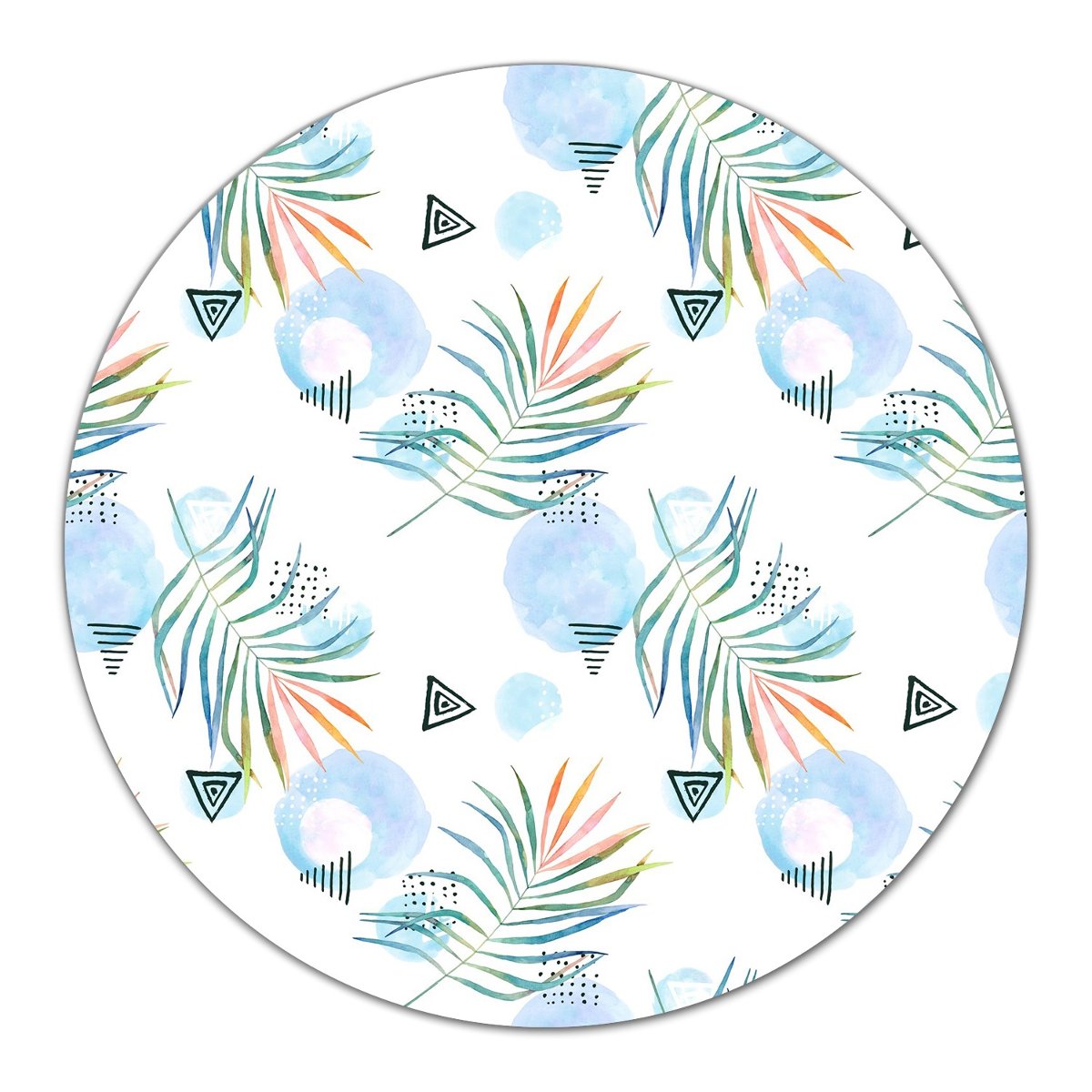 Podkładka ze szkła Tropikalny wzór abstrakcja fi40, Coloray