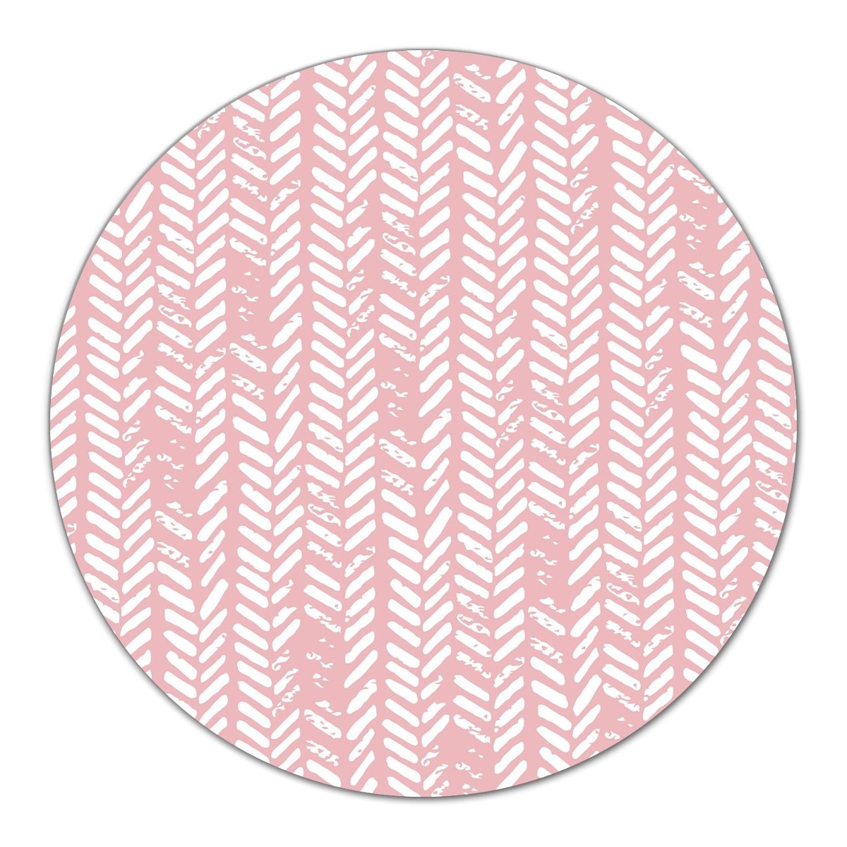 Deska osłona dekor do kuchni Różowa jodełka fi40, Coloray