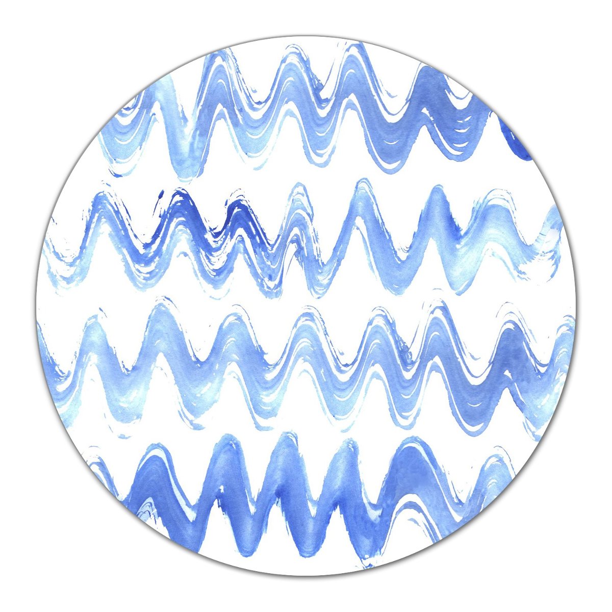 Podstawka ze szkła z nadrukiem Fale akwarele fi40, Coloray