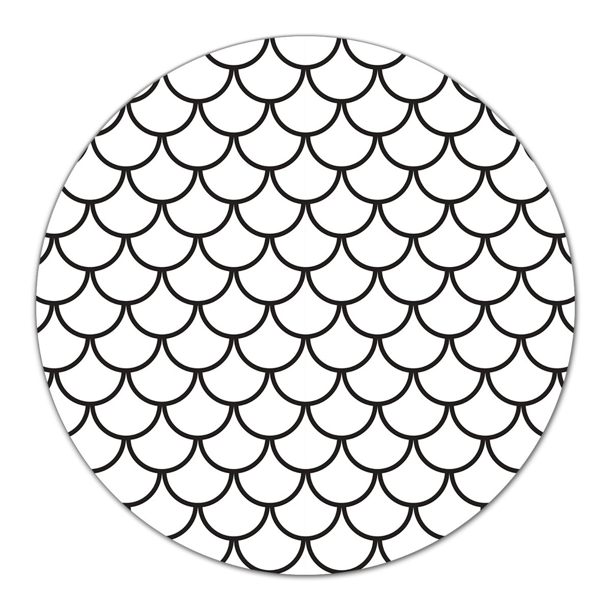 Deska dekor Minimalistyczny wzór rybiej łuski fi40, Coloray