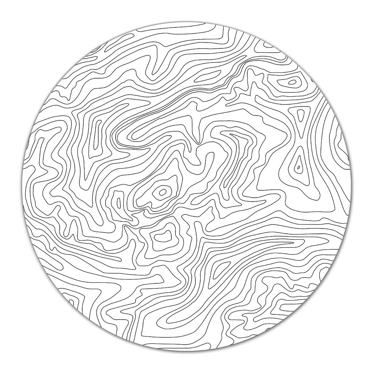Deska z grafiką kuchenna Mapa topograficzna fi40, Coloray