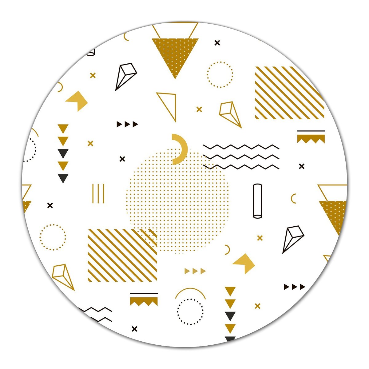 Deska szklana Współczesna sztuka Świat figur fi40, Coloray