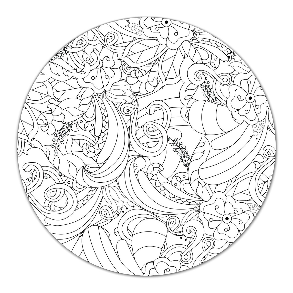Deska podstawka Ręcznie rysowane doodle wzór fi40, Coloray