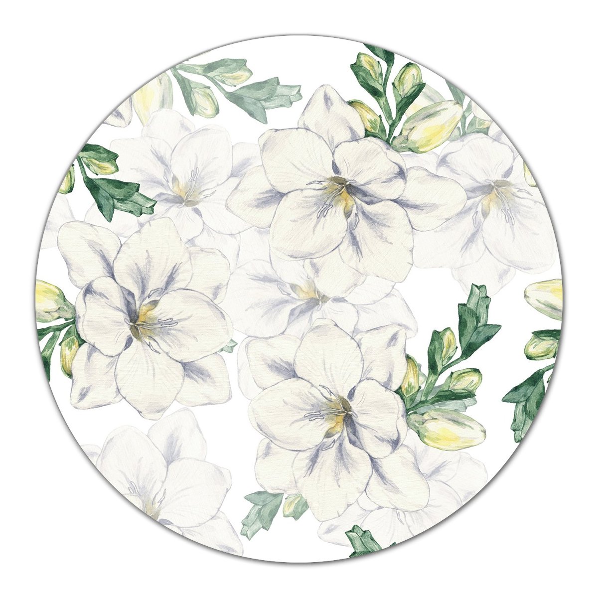 Deski szklane z grafiką ozdobna Frezja Kwiaty fi40, Coloray