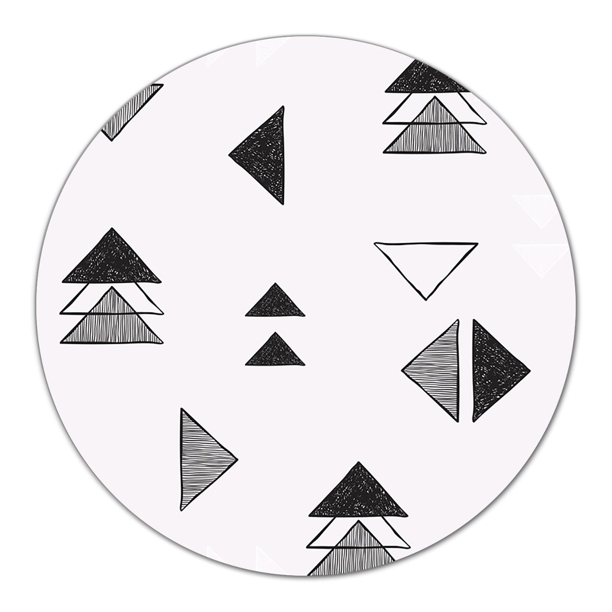 Szklana podkładka Geometryczny wzór trójkąty fi40, Coloray
