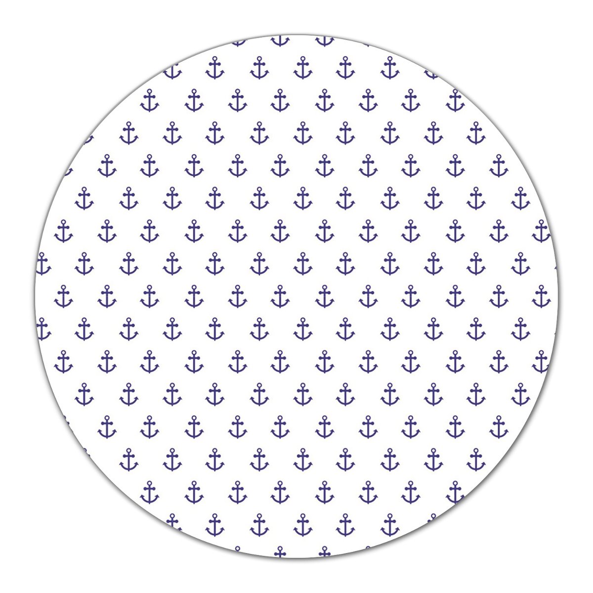 Szklana podstawka ozdoba dekor Wzór w kotwice fi40, Coloray