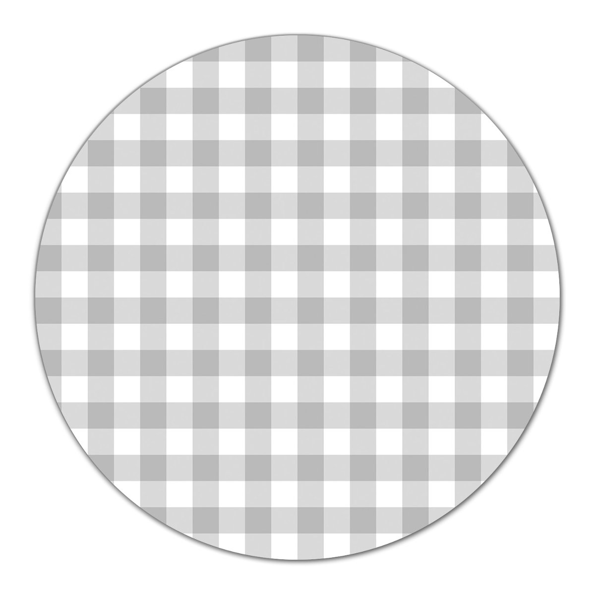 Szklana podkładka dekor na pizzę Szara kratka fi40, Coloray
