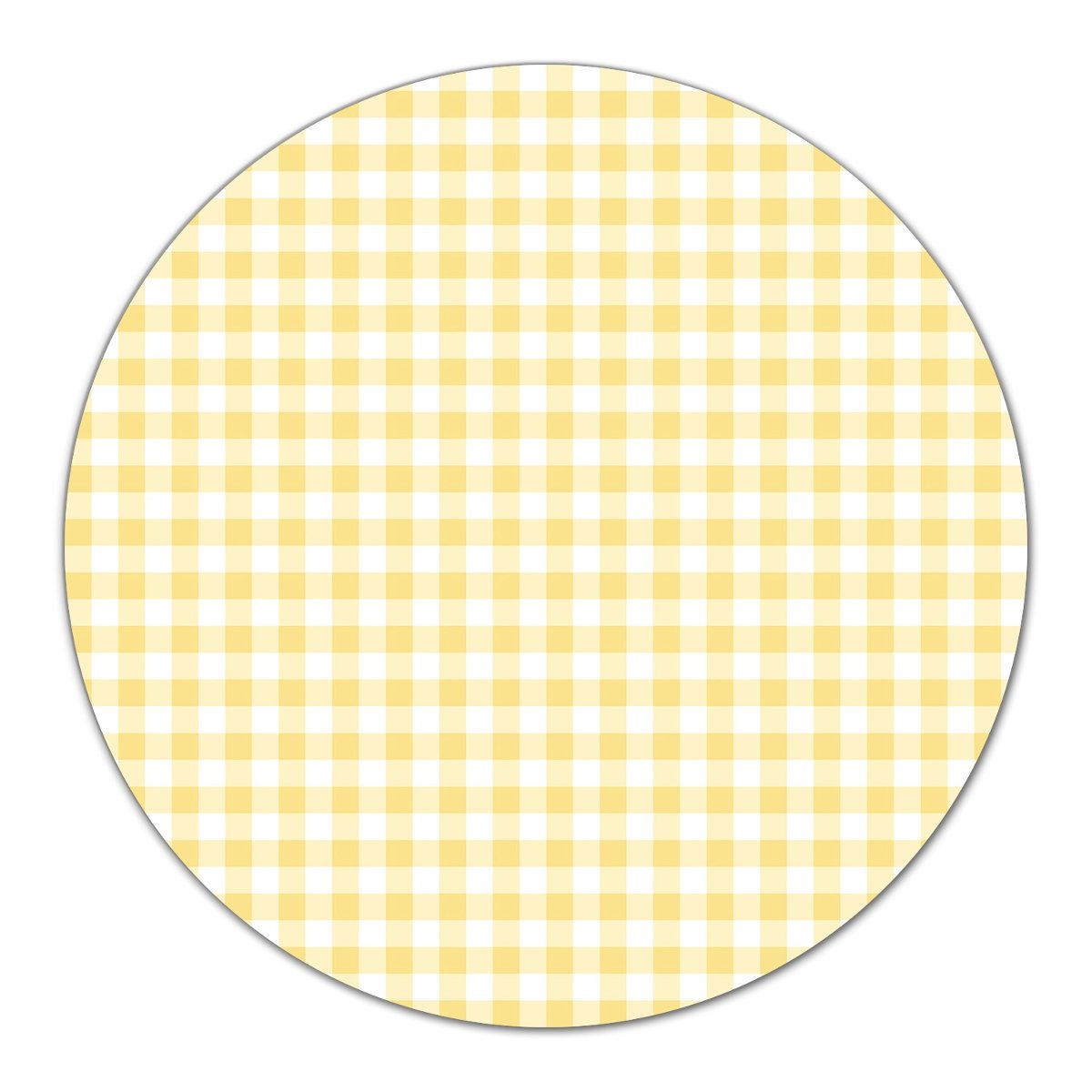 Deska podstawka dekor na nóżkach Żółta krata fi40, Coloray