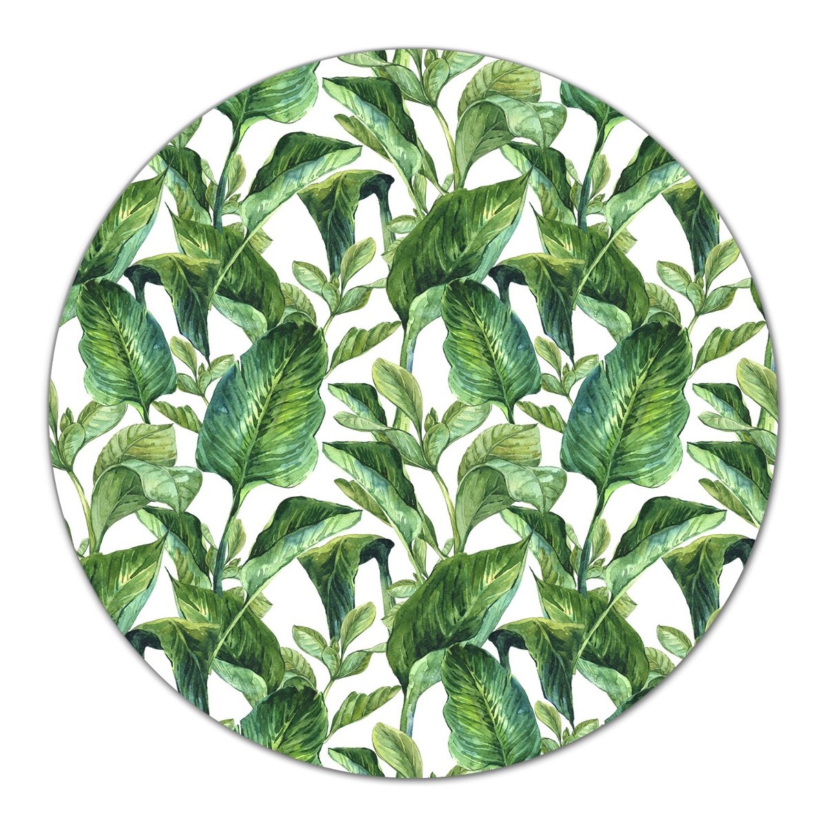 Szklana podkładka Liście zielonego bananowca fi40, Coloray