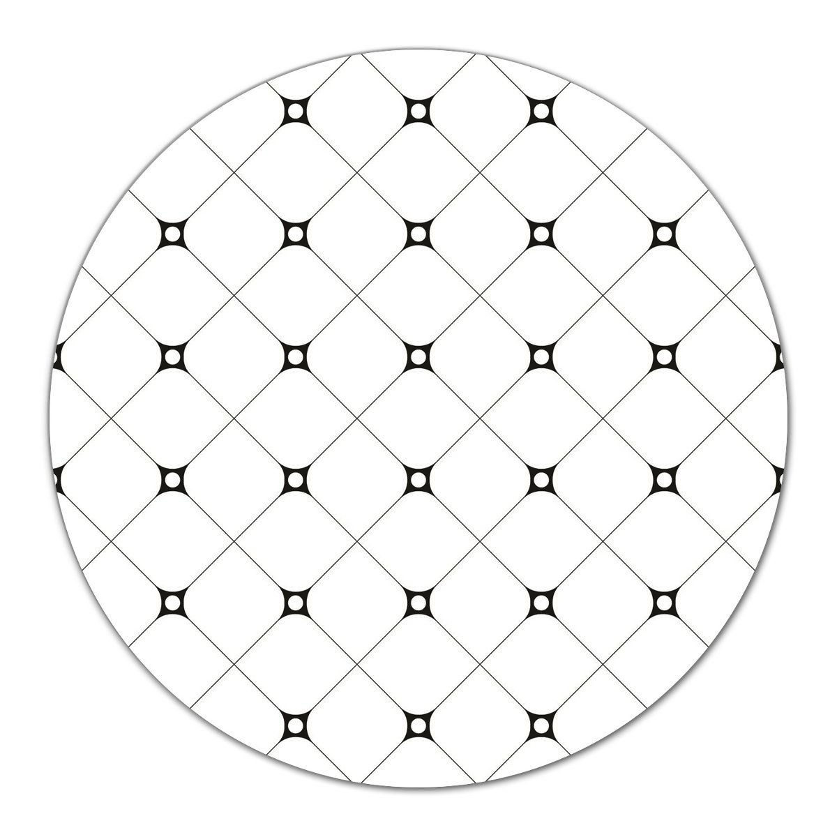 Deska Łączone kwadraty wzór geometryczny fi40 cm, Coloray