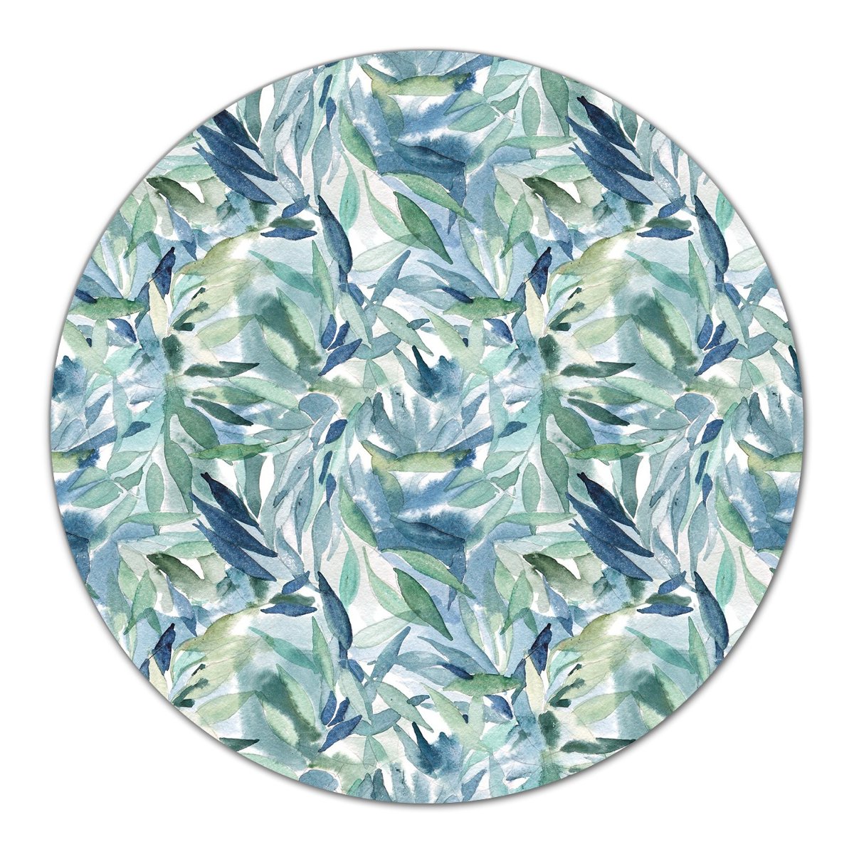 Podkładka ze szkła ozdobna Pastelowe liście fi40, Coloray