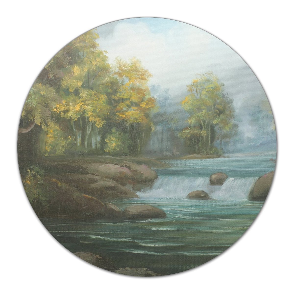 Deski ozdoba kuchenna Obraz rzeka i wodospad fi40, Coloray