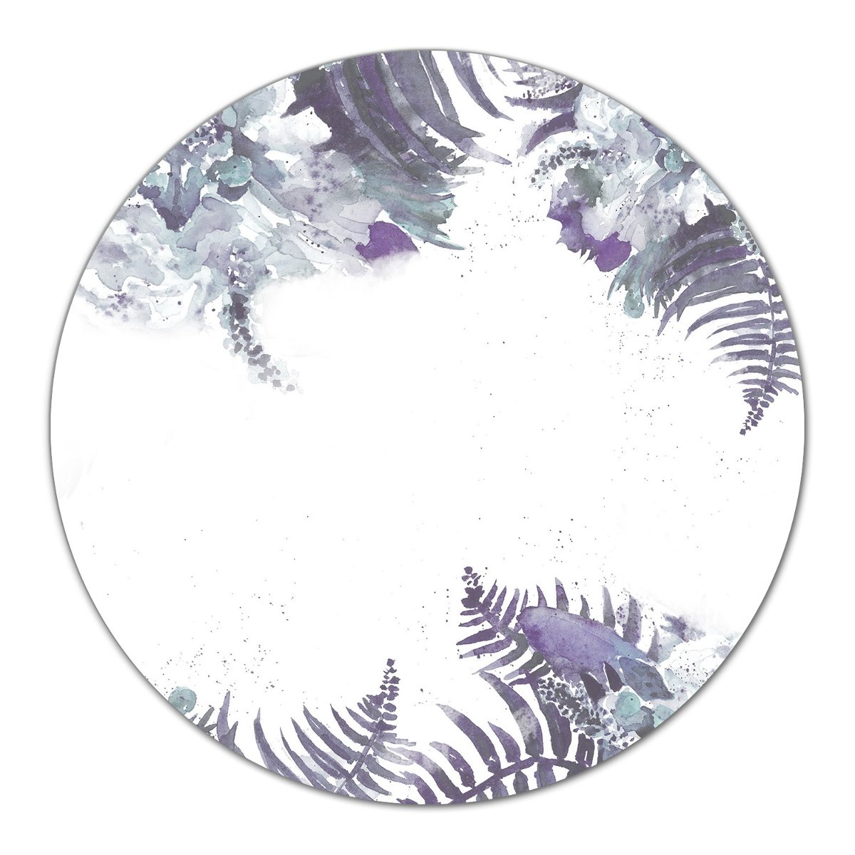 Podkładka ze szkła kuchenna Tropikalny Liść fi40, Coloray