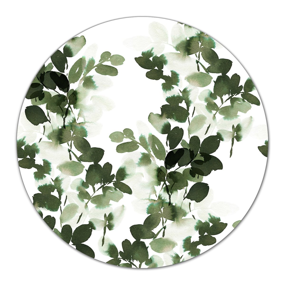 Deska ze szła ozdoba ozdobna Zielone liście fi40, Coloray