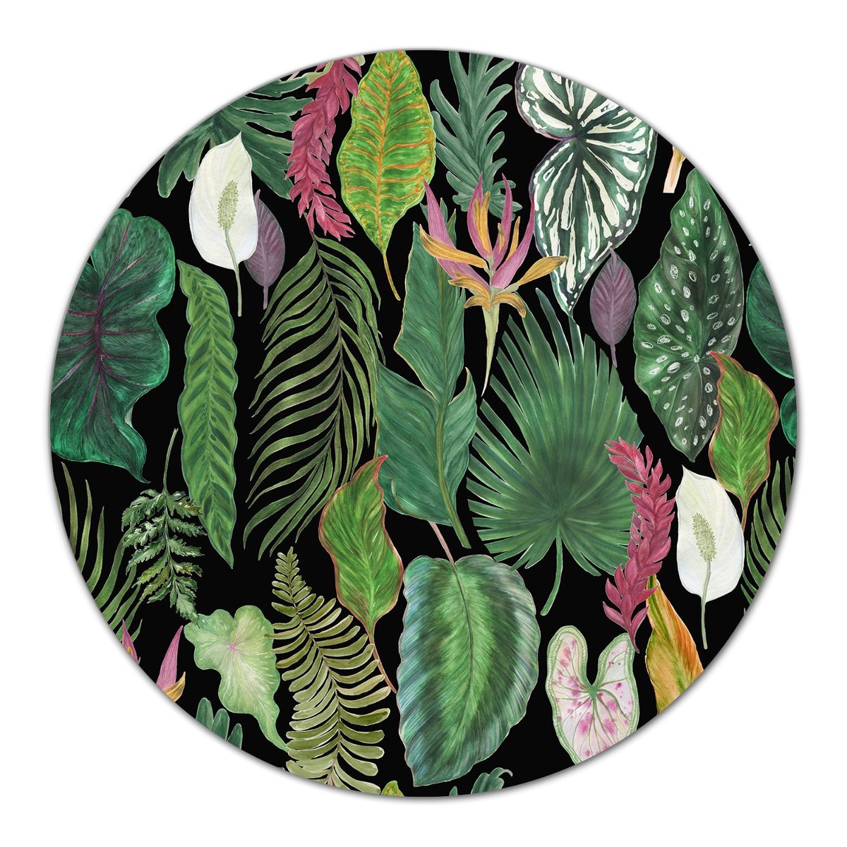 Deska podstawka na nóżkach Tropikalne liście fi40, Coloray