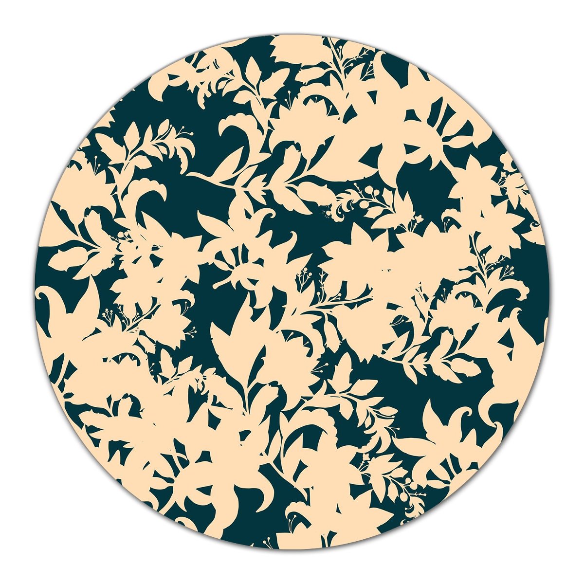 Deska osłona dekor do kuchni Vintage kwiaty fi40, Coloray