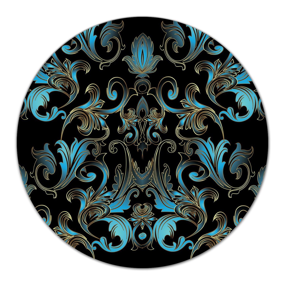 Szklana podstawka ozdobna dekor Barokowy wzór fi40, Coloray