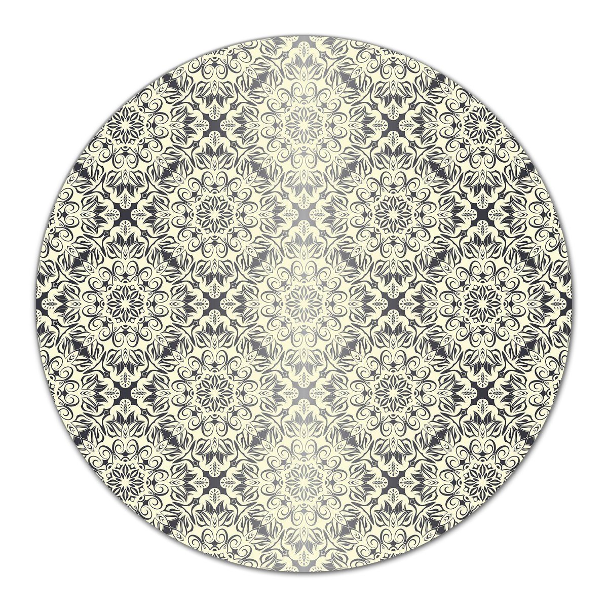 Szklana podstawka Królewski kwiatowy wzór fi40 cm, Coloray